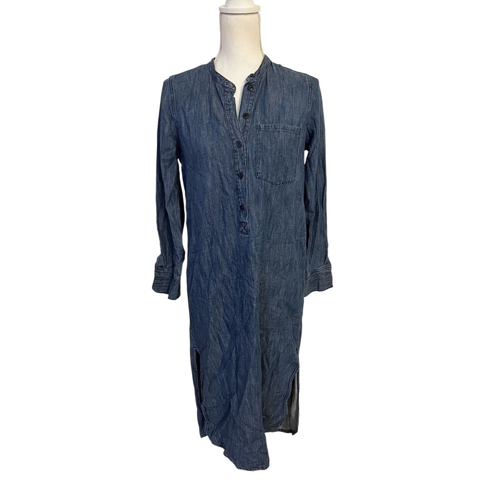 Madewell denim popover shirt dress SZ: XS